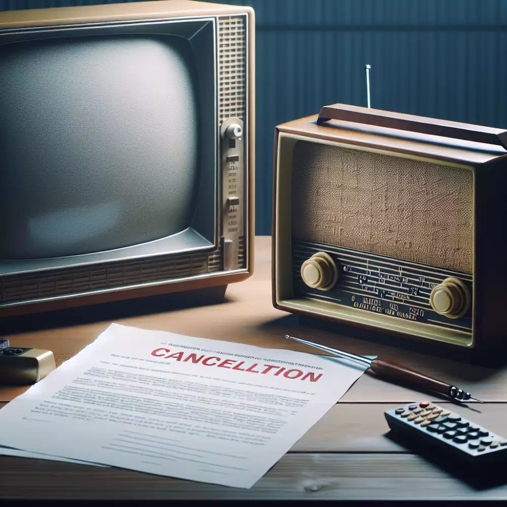 odhlášení rozhlasu a televize